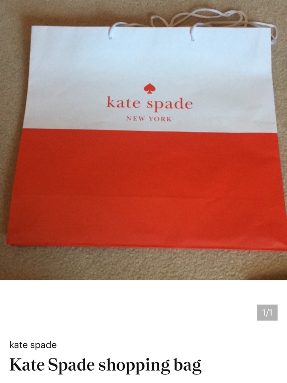 Kate Spade shopping bag